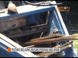Belasan Perahu Nelayan Dihantam Puting Beliung