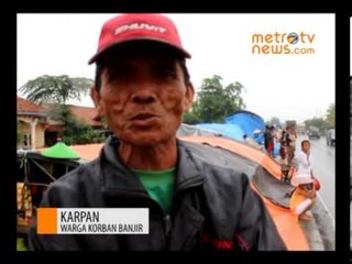 pengungsi masih  bertahan di pinggir jalan pantura