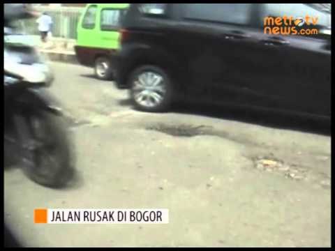 Sejumlah Ruas Jalan di Bogor Rusak