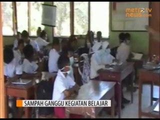 Sampah Ganggu Kegiatan Belajar Siswa Pangandaran