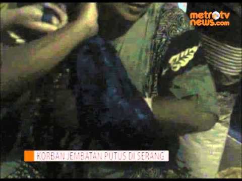 Korban Jembatan Putus di Serang Derita Patah Tangan