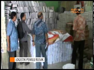 Ribuan Logistik Pemilu di Tuban Rusak