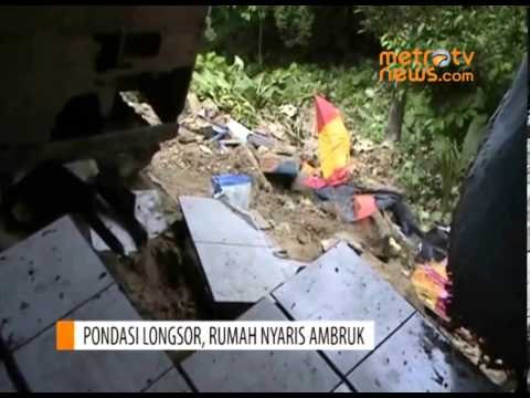 Pondasi Longsor, Rumah Nyaris Ambruk