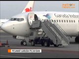 Pesawat Garuda Pecah Ban saat Mendarat di Bandara Juanda