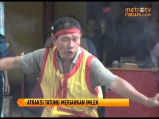 Atraksi Kebal Senjata Meriahkan Imlek di Pontianak