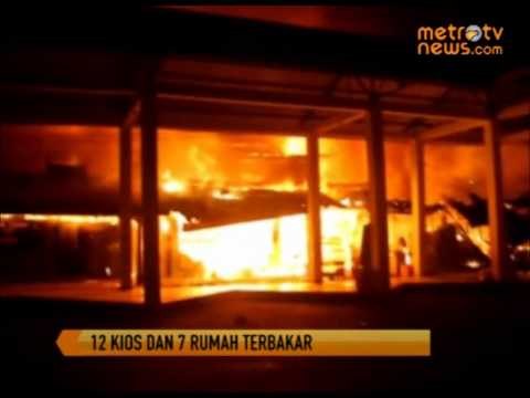 Puluhan Kios dan 7 Rumah Ludes Terbakar