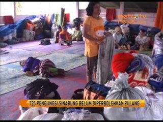725 Pengungsi Sinabung Belum Diperbolehkan Pulang