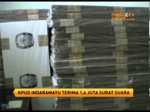 KPUD Indramayu Terima 1,4 Juta Logistik Surat Suara