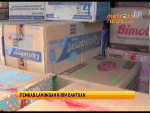 Pemkab Lamongan Kirim Bantuan untuk Korban Erupsi Gunung Kelud