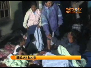 Sungai Dengkeng Meluap Warga dan Ternak Dievakuasi