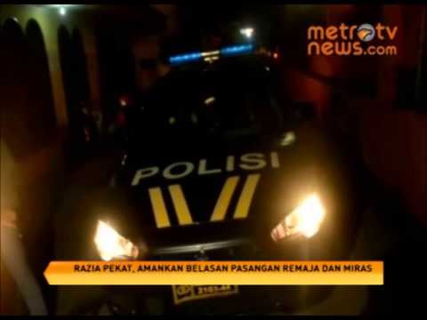 Razia Pekat, Amankan Belasan Pasangan Remaja dan Miras