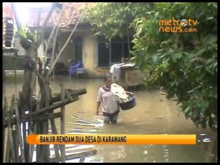 Banjir Rendam Dua Desa di Karawang