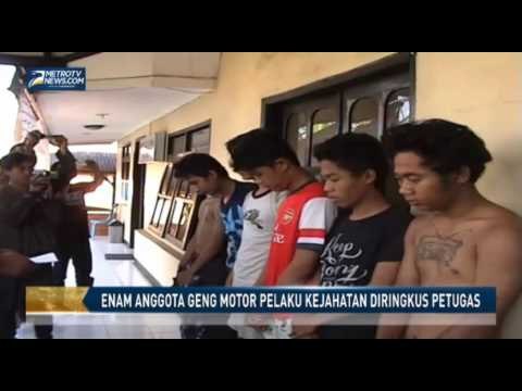 Enam Anggota Geng Motor Pelaku Kejahatan Diringkus Petugas
