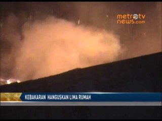 Kebakaran 5 Rumah di Joglo, 13 Damkar Dikerahkan