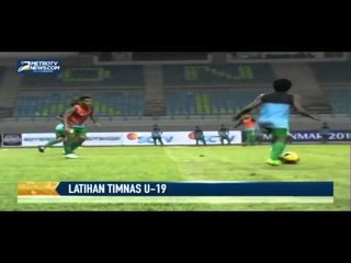 Persiapan Timnas U 19 Kontra Putra Samarinda U 21
