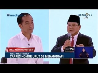 Debat Capres 2019 : Jokowi vs Prabowo (Full Version)
