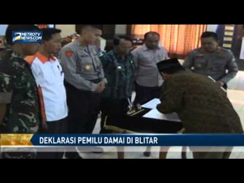 Deklarasi Pemilu Damai di Blitar