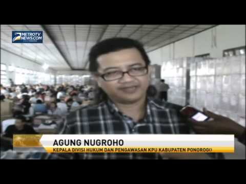 KPU Kabupaten Ponorogo Kecewa Banyak Surat Suara Rusak