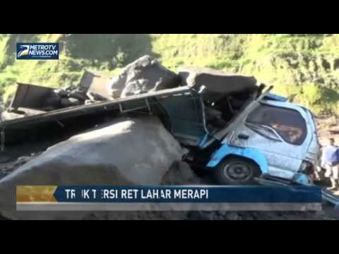 Truk Terseret Lahar Merapi Ditemukan Rusak Parah