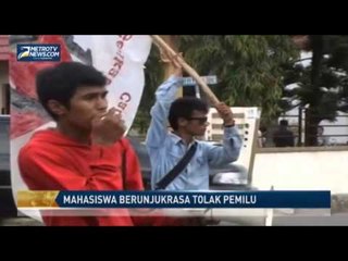 Mahasiswa di Bima Berunjukrasa Tolak Pemilu