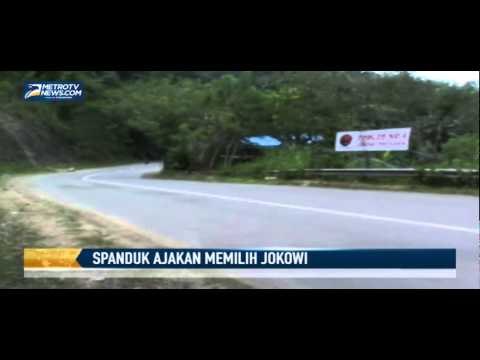 Spanduk Ajakan Memilih Jokowi Tersebar Luas di Pacitan