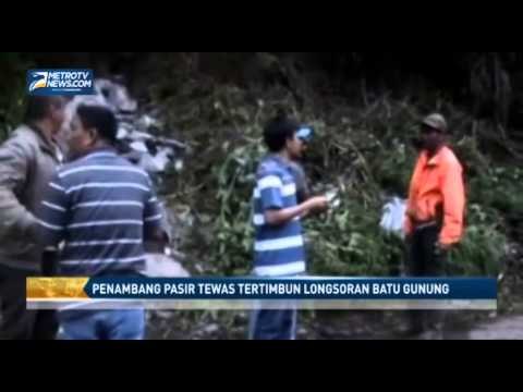 Penambang Pasir Tewas Tertimbun Longsoran Batu Gunung