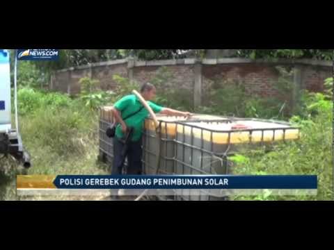 Polisi Gerebek Gudang Penimbunan Solar