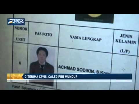 Diterima CPNS, Caleg PBB Mundur