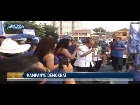 Meski Becek, Kampanye Demokrat di Jatinangor Tetap Meriah