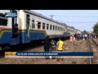 KA Fajar Utama Anjlok di Karawang