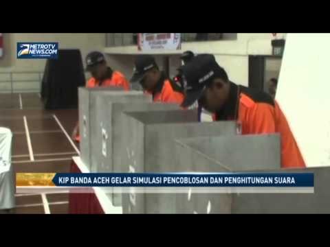 KIP Banda Aceh Gelar Simulasi Pencoblosan dan Penghitungan Suara