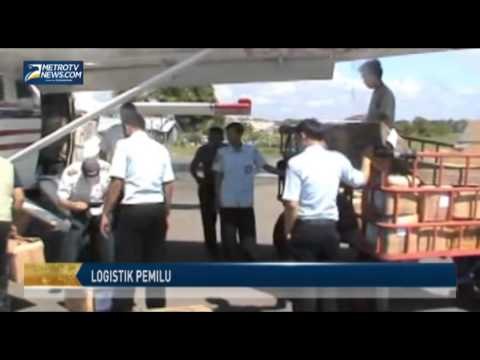 KPU Nunukan Distribusikan Logistik Pemilu ke Wilayah Perbatasan dengan Pesawat