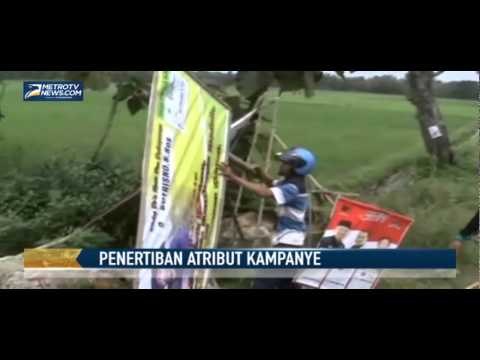 Langgar Aturan Masa Tenang, Ribuan Atribut Kampanye Ditertibkan