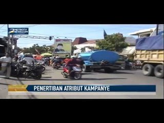 Puluhan Atribut Kampanye masih Bertebaran di Gresik