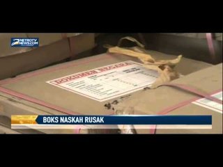 Boks Naskah Ujian Nasional di Medan Rusak