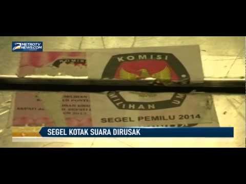 Puluhan Segel Kotak Surat Suara Dirusak