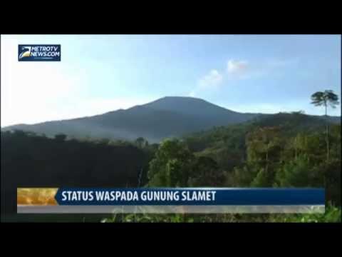 Status Waspada Gunung Slamet, Dilarang Aktivitas Radius 2 KM Dari Puncak Kawah