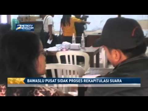 Bawaslu Pusat Sidak Proses Rekapituasi Suara