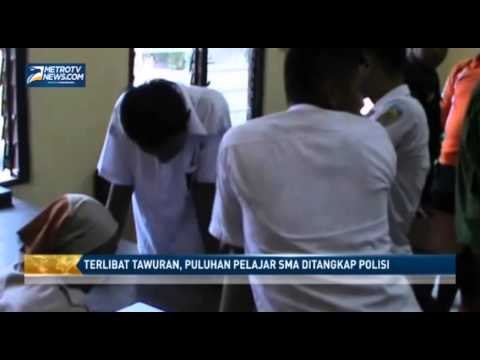 Terlibat Tawuran, Puluhan Pelajar SMA Ditangkap Polisi
