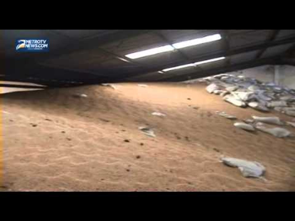 Barang Bukti Kedelai Sitaan Mabes Polri Terbakar