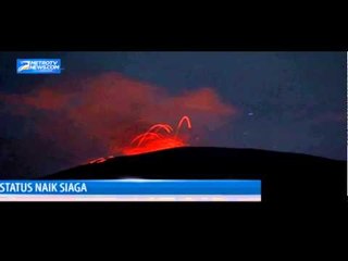 Status Naik Siaga, Gunung Slamet Terus Semburkan Asap Sulfatara