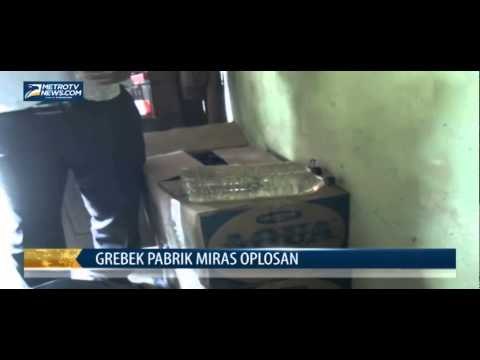 Polisi Grebek Pabrik Miras Oplosan