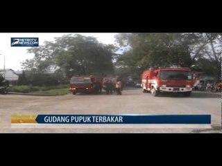 Gudang Pupuk dan Pakan Ternak di Medan Terbakar