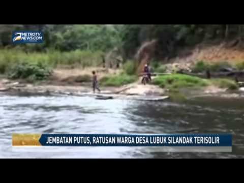 Jembatan Putus, Ratusan Warga Desa Lubuk Silandak Terisolir