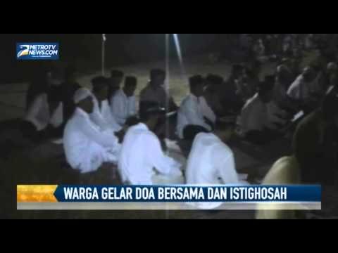 Ratusan Warga Gelar Doa Bersama dan Istighosah di Pinggir Jalan
