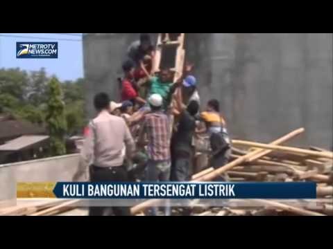 Kuli Bangunan Nyaris Tewas Tersengat Listrik