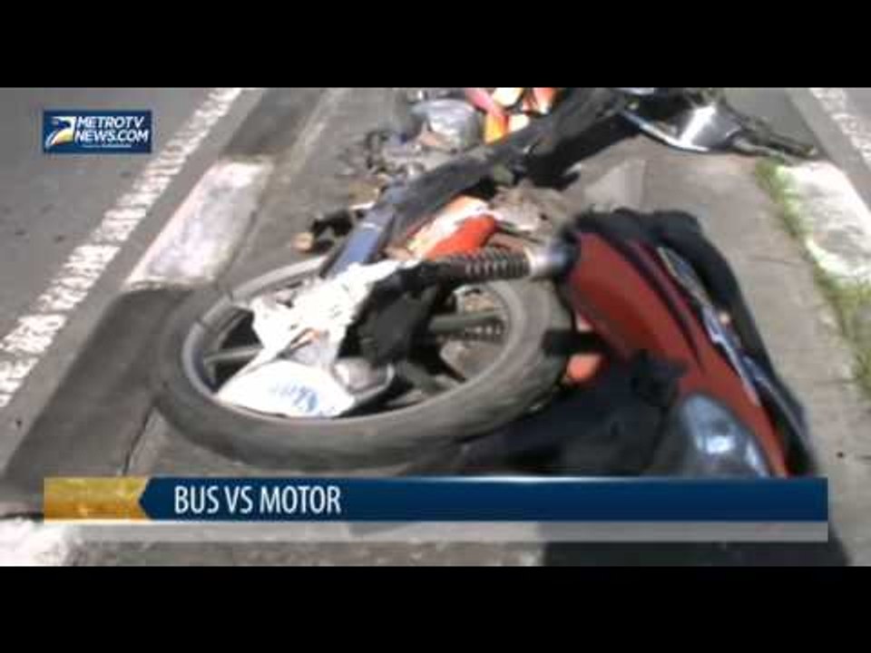 Bus Vs Motor, Satu Orang Tewas