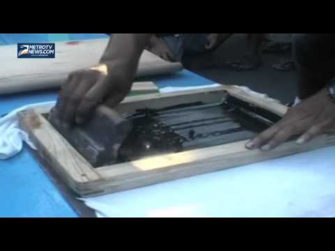 Warga Klaten Gelar Sablon Gratis Gambar Jokowi Presiden