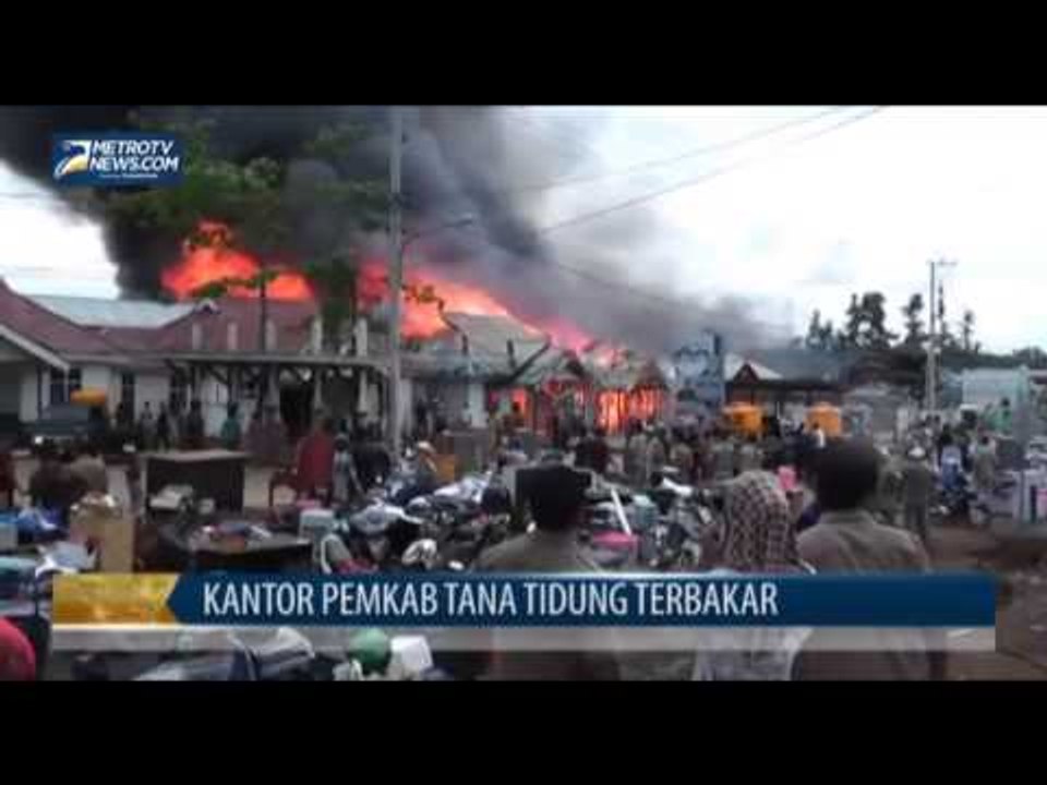 Kantor Pemkab Tana Tidung Ludes Terbakar