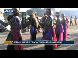 Operasi Simpatik, Polwan Tunggangi Kuda Lumping